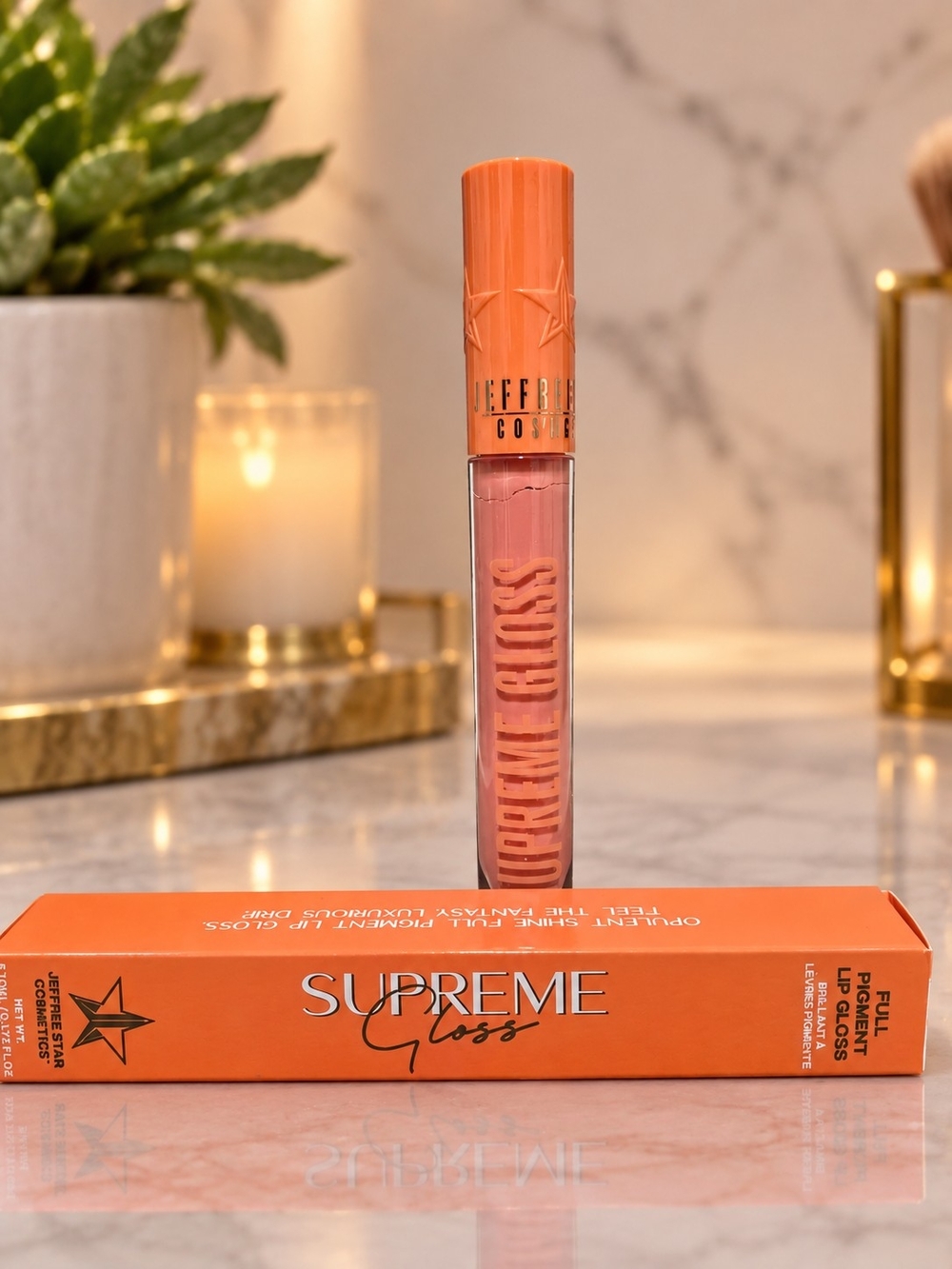 Jeffree Star Supreme Gloss โ Rose Peach Color In Shade ENTWINED